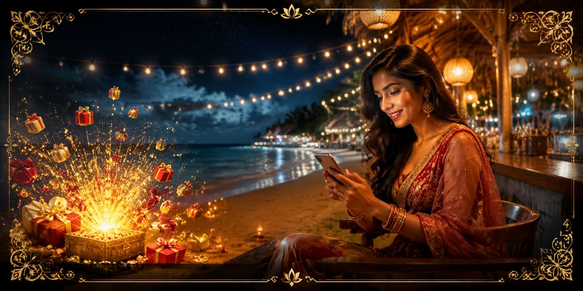 সেন্ট মার্টিন দ্বীপে মোবাইলে অনলাইন ক্যাসিনো গেম খেলার দৃশ্য